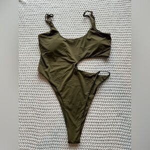 NWOT! Matte Collection Asymmetrical One Piece sz XL